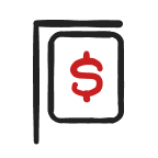 sign with money symbol