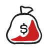 bag og cash with money symbol