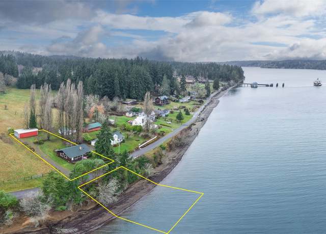 Property at 9026 Villa Beach Rd, Anderson Island, WA 98303, 2 beds, 1 bath