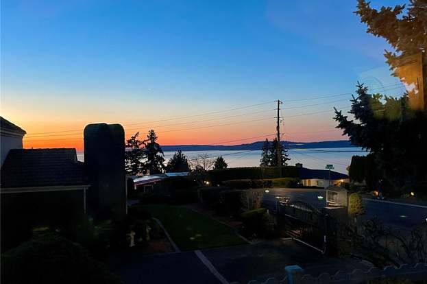 Edmonds scenic: Pier lights at dusk - My Edmonds News