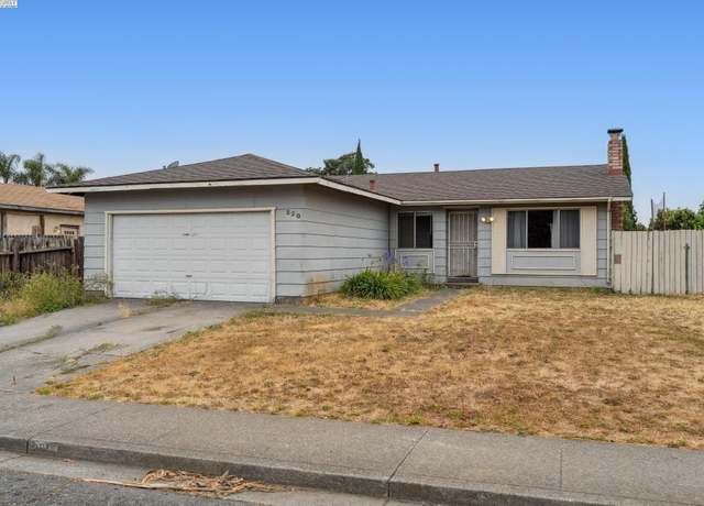 Property at 220 Pembroke Dr, Vallejo, CA 94589, 3 beds, 1 bath