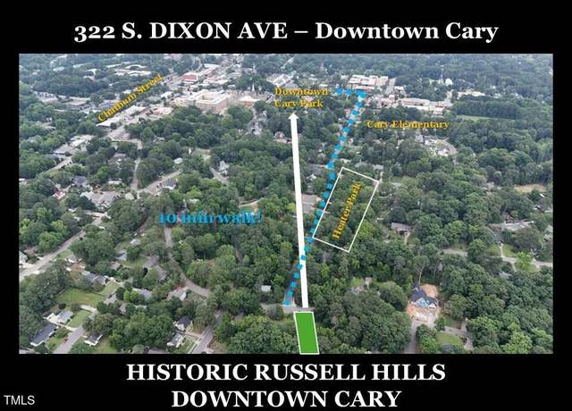Property at 322 S Dixon Ave, Cary, NC 27511, 3 beds, 2 baths