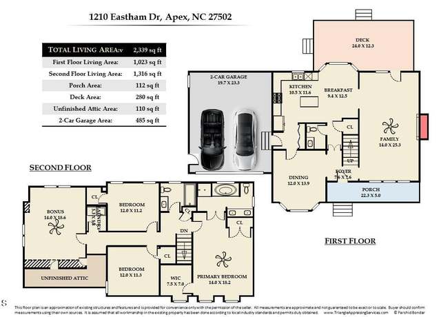 Property at 1210 Eastham Dr, Apex, NC 27502, 3 beds, 2.5 baths