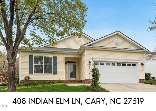 Property at 408 Indian Elm Ln, Cary, NC 27519, 2 beds, 2 baths