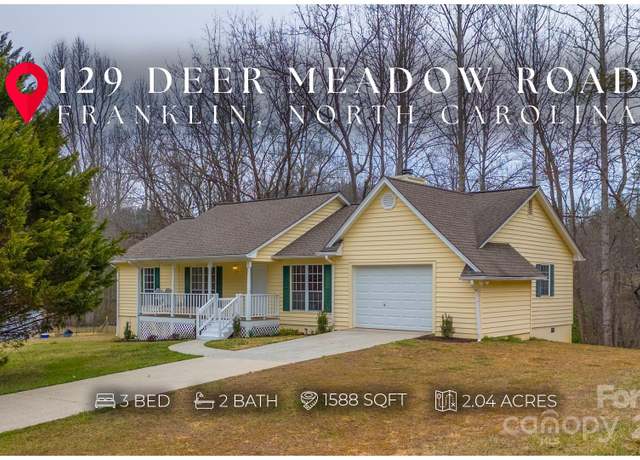 Property at 129 Deer Meadow Rd, Franklin, NC 28734, 3 beds, 2 baths