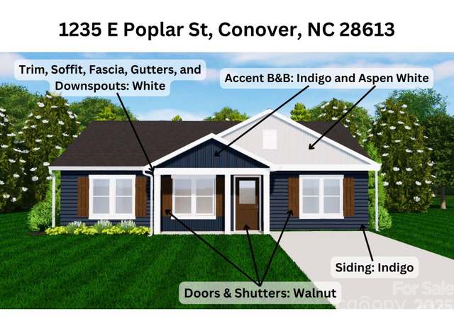Property at 1235 E Poplar St, Conover, NC 28613, 3 beds, 2 baths