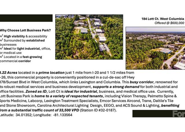 Property at 184 Lott Ct, West Columbia, SC 29169