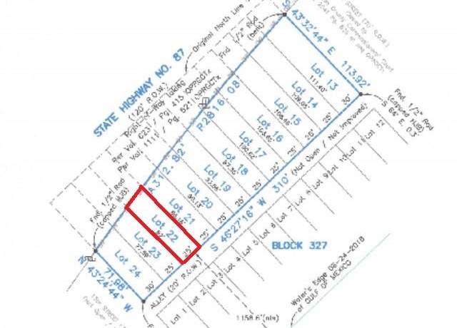 Property at Lot 22 Hwy 87, Port Bolivar, TX 77650
