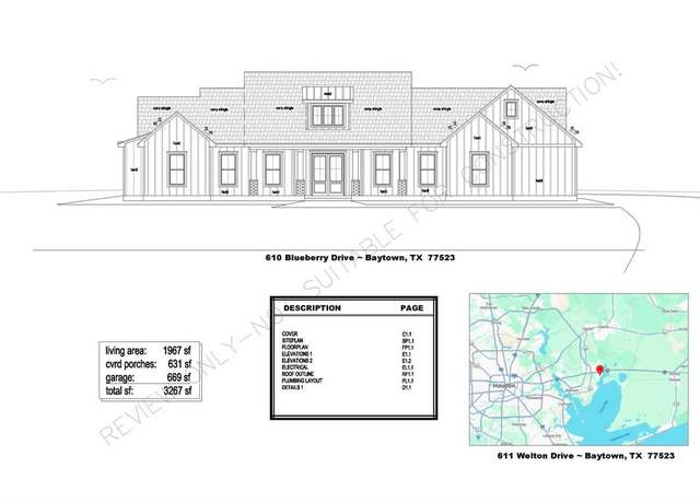 Property at 610 Blueberry Ln, Cove, TX 77523, 3 beds, 2.5 baths