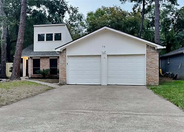 Property at 78 W White Willow Cir, The Woodlands, TX 77381, 3 beds, 2 baths