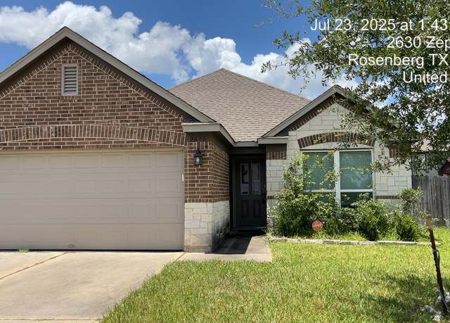 Property at 2630 Zephyr Ln, Rosenberg, TX 77471, 3 beds, 2 baths