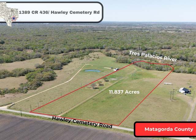Property at 1389 County Road 436 Hawley Cemetery Rd, Blessing, TX 77414
