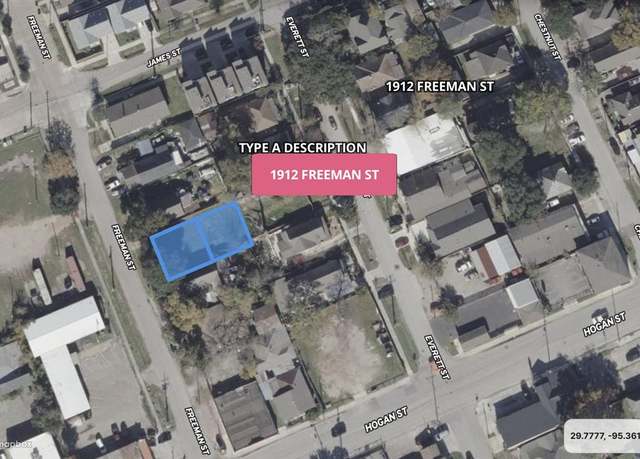 Property at 1912 Freeman St, Houston, TX 77009