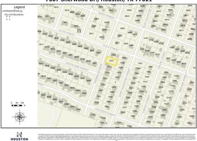 Property at 7007 Sherwood Dr, Houston, TX 77021