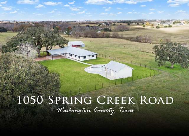 Property at 1050 Spring Creek Rd, Brenham, TX 77833, 4 beds, 2 baths