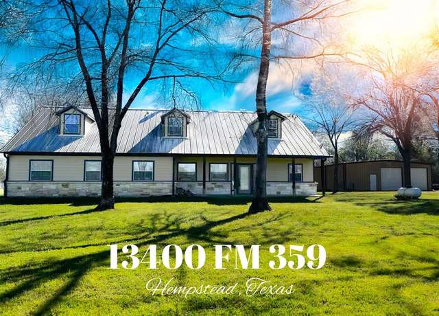 Property at 13400 Fm 359 Rd, Hempstead, TX 77445, 3 beds, 2 baths
