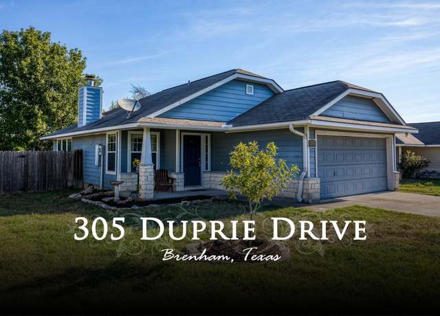 Property at 305 Duprie Dr, Brenham, TX 77833, 3 beds, 2 baths