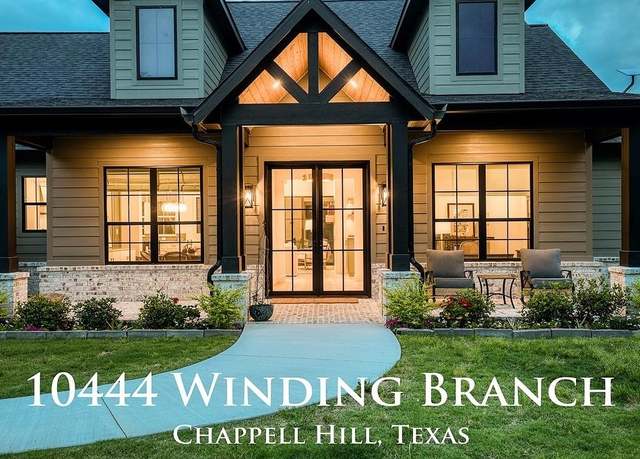 Property at 10444 Winding Br, Chappell Hill, TX 77426, 4 beds, 3 baths
