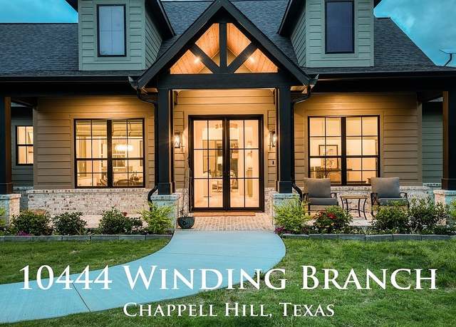 Property at 10444 Winding Br, Chappell Hill, TX 77426, 4 beds, 3 baths