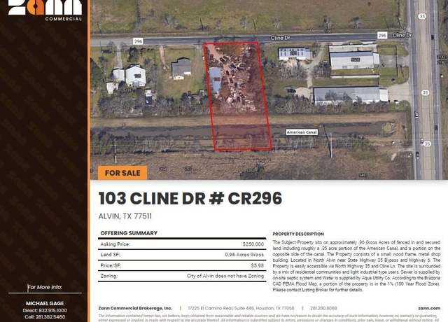 Property at 103 Cline Dr, Alvin, TX 77511