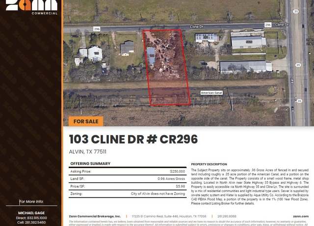 Property at 103 Cline Dr, Alvin, TX 77511