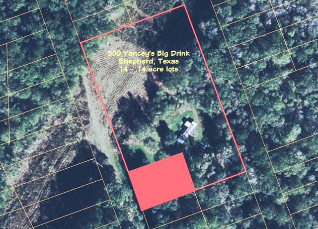 Property at 300 Yancey Big Drink, Shepherd, TX 77371