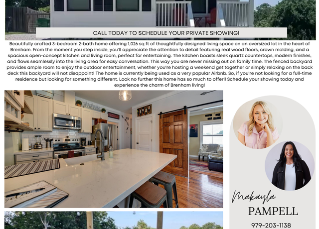 Property at 704 Burleson St, Brenham, TX 77833, 3 beds, 2 baths