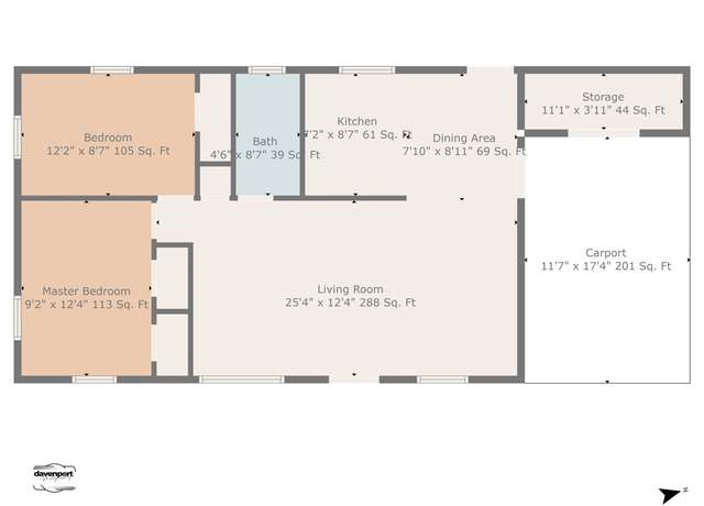Property at 313 Oak Cir Cir, Corrigan, TX 75939, 2 beds, 1 bath