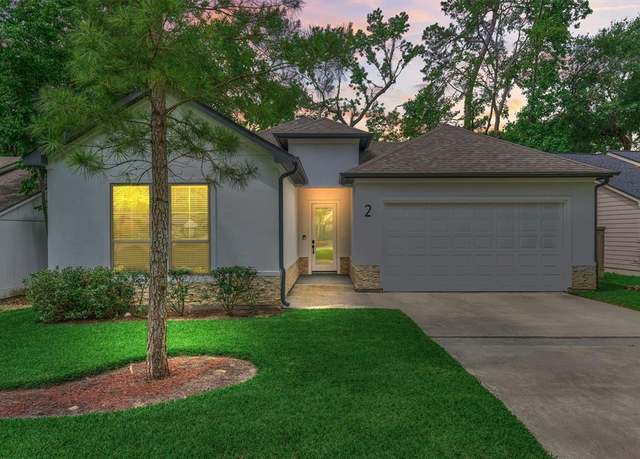 Property at 2 E Wavy Oak Cir, The Woodlands, TX 77381, 3 beds, 2 baths