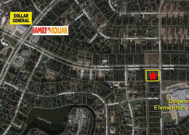 Property at Lot 1-2 Appian Way, Roman Forest, TX 77357