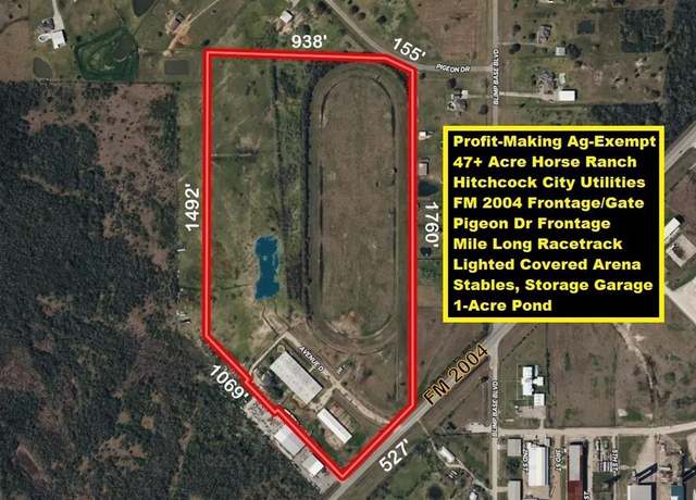 Property at 7602 Fm 2004 Rd, Hitchcock, TX 77563