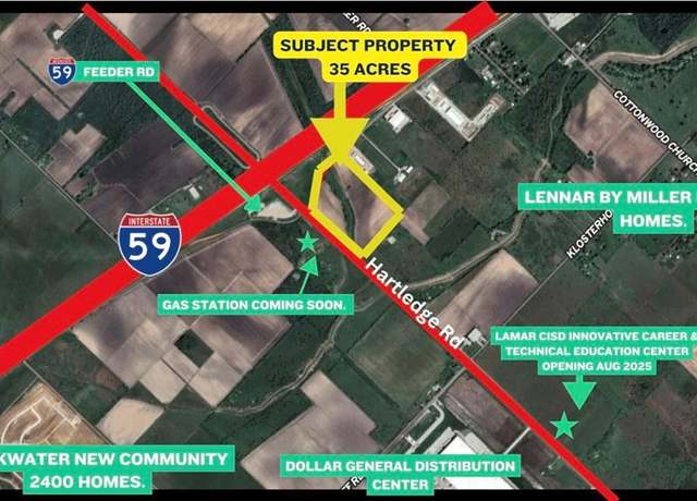 Property at 00 Hartledge Rd, Rosenberg, TX 77471