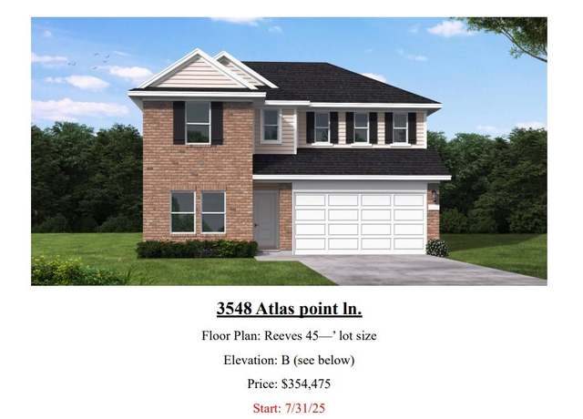 Property at 3548 Atlas Point Ln, Angleton, TX 77515, 5 beds, 2.5 baths