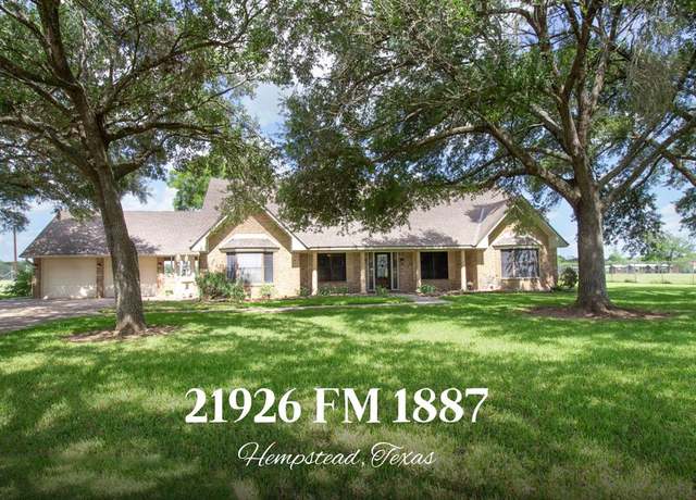 Property at 21926 Fm 1887 Rd, Hempstead, TX 77445, 3 beds, 2.5 baths