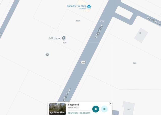 Property at 0 S Byrd Ave, Shepherd, TX 77371