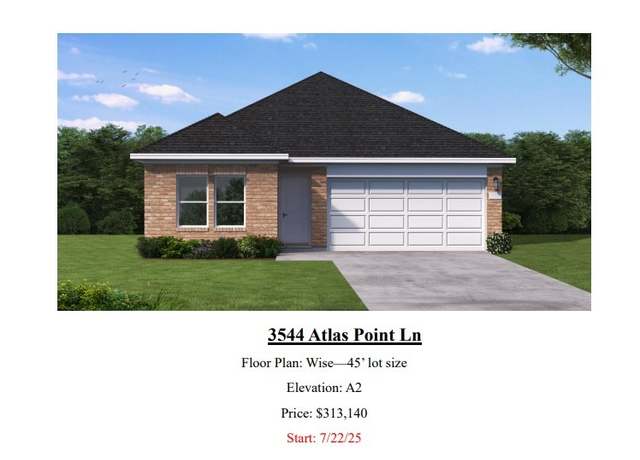 Property at 3544 Atlas Point Ln, Angleton, TX 77515, 3 beds, 2 baths