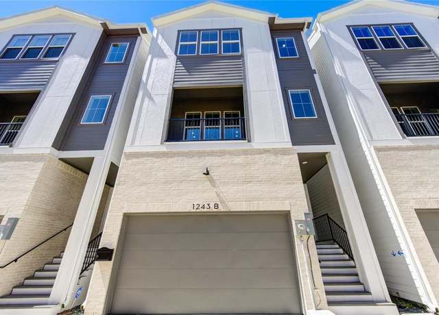 Property at 1243 W 23rd St Unit B, Houston, TX 77008, 3 beds, 3.5 baths