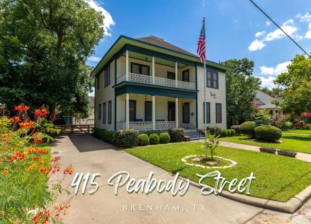 Property at 415 Peabody St, Brenham, TX 77833, 3 beds, 2.5 baths