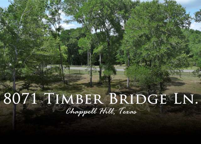 Property at 8071 Timber Bridge Ln, Chappell Hill, TX 77426