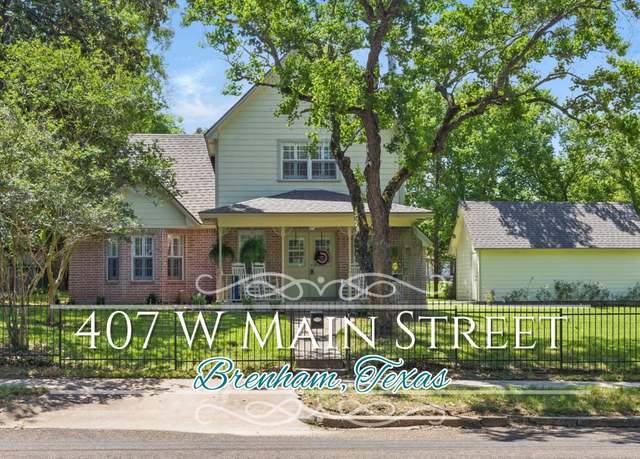 Property at 407 W Main St, Brenham, TX 77833, 3 beds, 2 baths