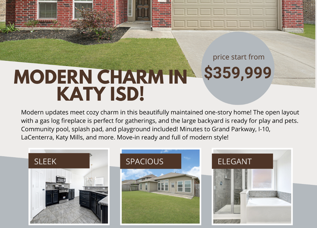 Property at 3214 Tall Sycamore Trl, Katy, TX 77493, 4 beds, 3 baths