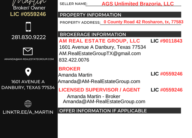 Property at 000 County Road 42, Rosharon, TX 77583