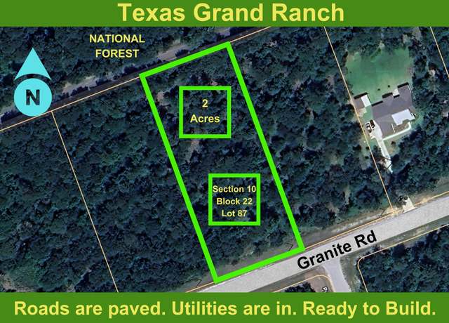 Property at 10-22-87 Granite Rd, Huntsville, TX 77340