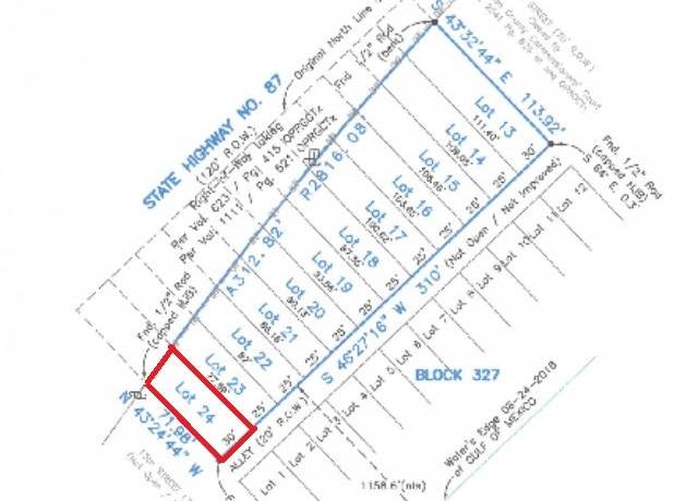 Property at Lot 24 Hwy 87, Port Bolivar, TX 77650