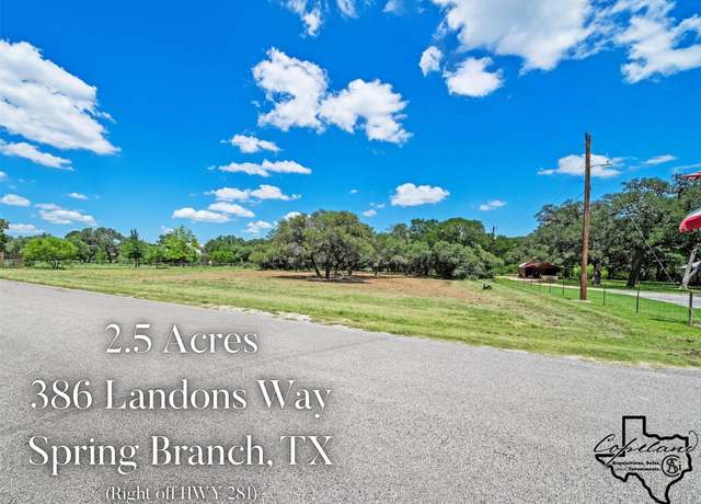 Property at 386 Landons Way, Spring Branch, TX 78070