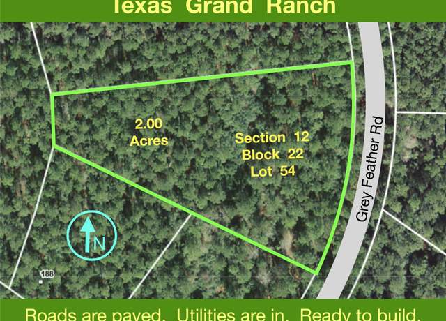 Property at 12-22-54 Grey Feather Rd, Huntsville, TX 77340