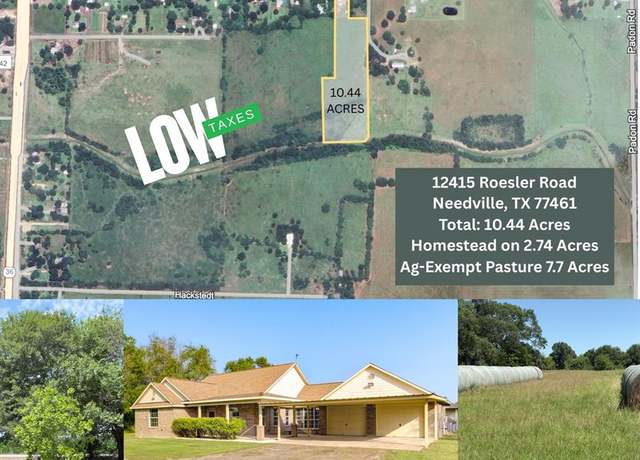Property at 12415 Roesler Rd, Needville, TX 77461, 3 beds, 2 baths