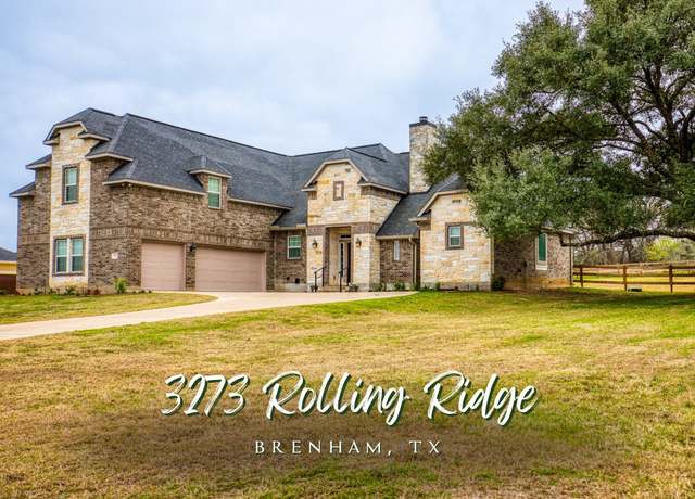 Property at 3273 Rolling Ridge Ln, Brenham, TX 77833, 4 beds, 4 baths