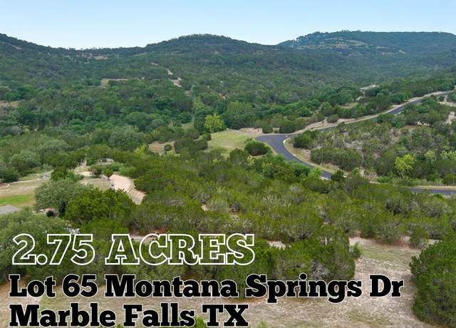 Property at Lot 65 Montana Springs Dr, Marble Falls, TX 78654