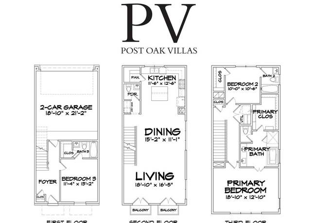 Property at 1266 N Post Oak Rd Unit B, Houston, TX 77055, 3 beds, 3.5 baths